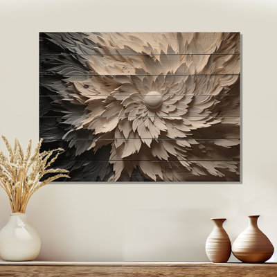 Minimalisme, beauté, sérénité, art I - Art minimaliste sur bois de pin naturel
