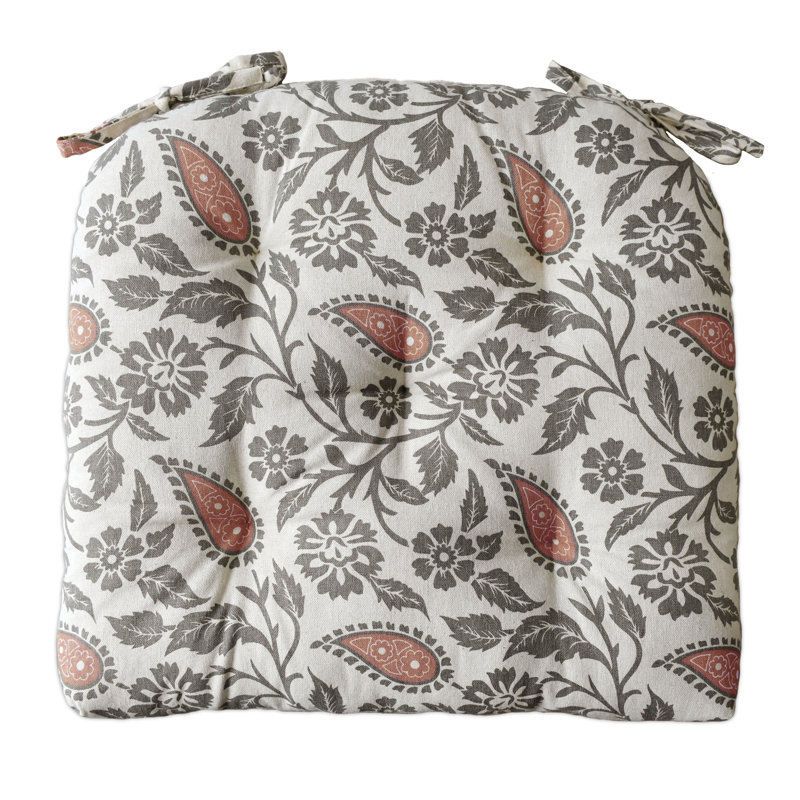 Coussin 2 pièces Eliathas Bungalow Rose, rouille