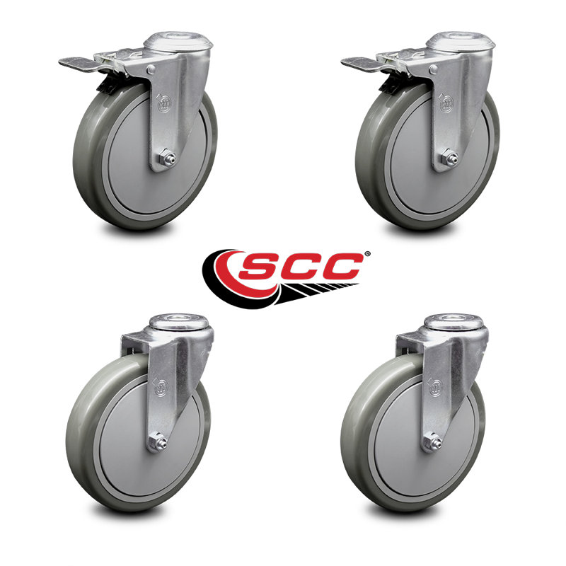 4-Piece Polyurethane Caster Set