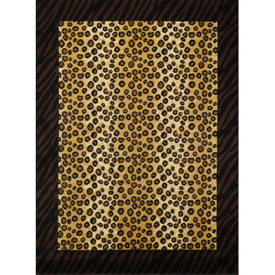 Animal Print Area Rug, Durable And Stain-Resistant For High-Traffic Areas, Perfect For Modern And Chic Spaces