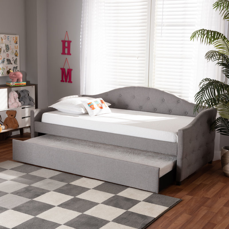 Kylan Upholstered Daybed, Gray, Twin