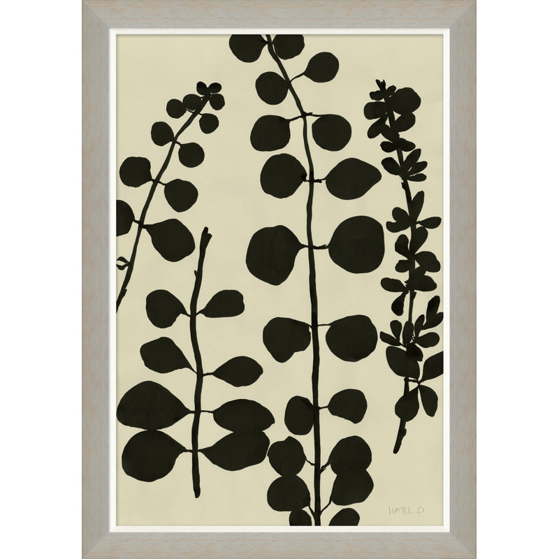 «Encre sur papier - Branches» par Susan Hable, peinture encadrée