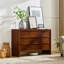 Buffet 47,3 po avec 3 tiroirs, 2 armoires et tablettes de rangement, crédence moderne pour la salle à manger-133704589