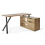 Bassheva 59,05 L-Shaped Desk with Storage Cabinet