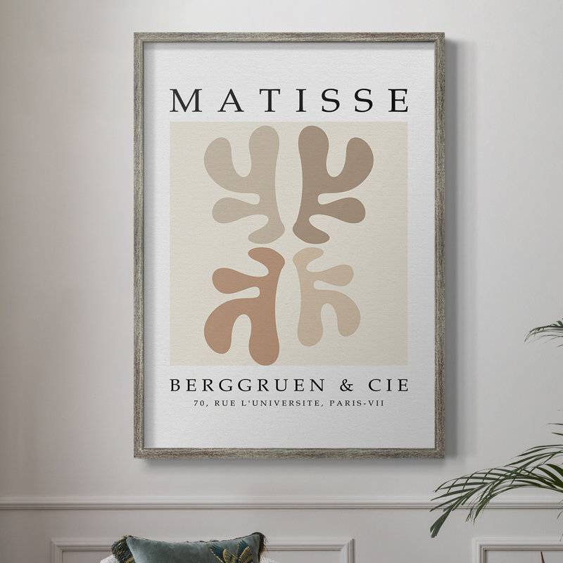 Matisse CECXLV III, reproduction d'art encadrée - bois massif, H 30 po x l 24 po