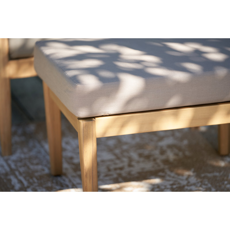 Malta Solid Wood 2 - Person Seating Group with Cushions
