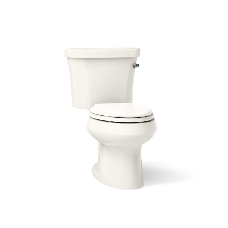 Wellworth® 1.28 GPF Water Efficient Elongated Two-Piece Toilet (Seat Not Included), Biscuit
