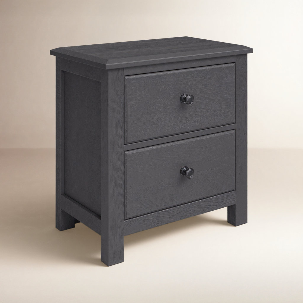 Lewin Oak Nightstand, Graphite