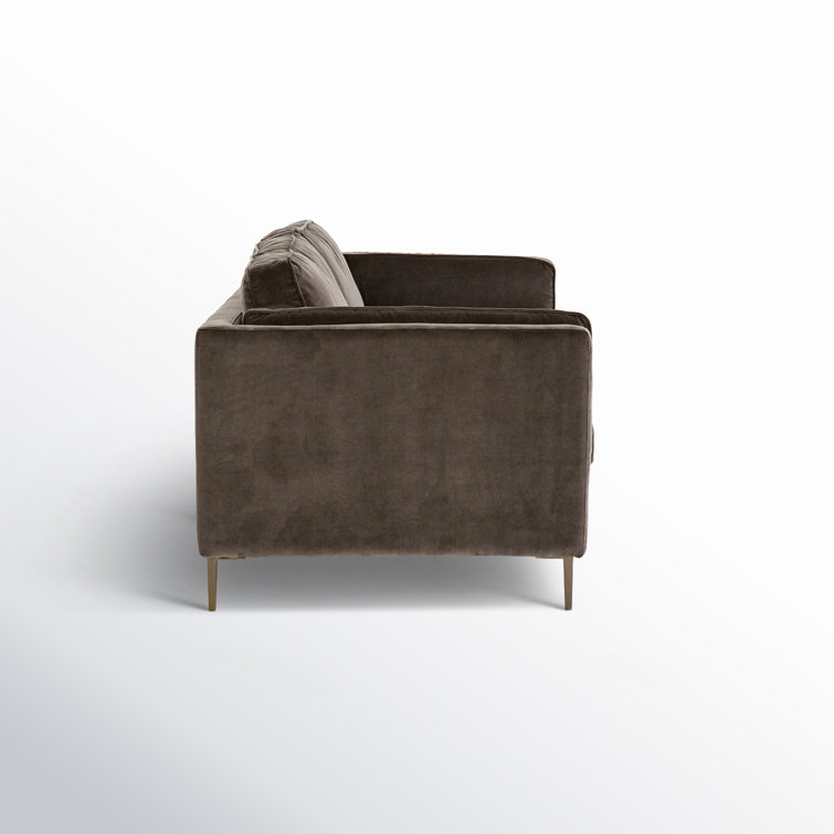 Bari 84" Genuine Leather Square Arm Sofa