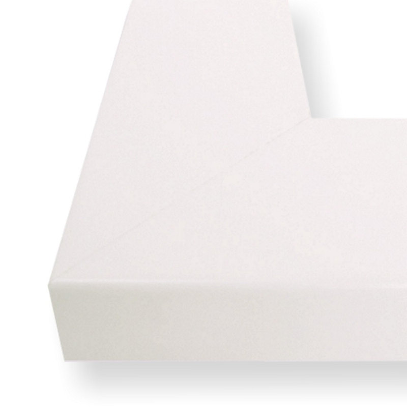 Cadre photo mat simple, 22 x 28, Satin blanc