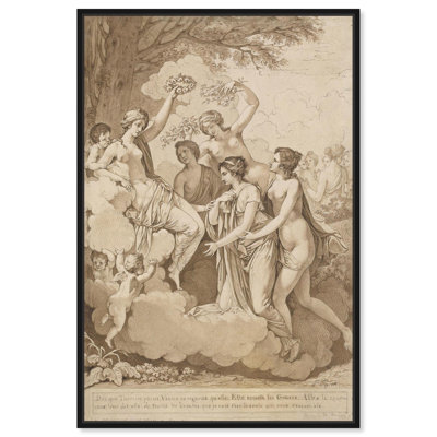 «Venus and Graces Crown Thémire», toile classique par Art Remedy