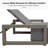 Pu Leather Outdoor Chaise Lounger 1 Piece Aluminum Pool Lounge Chair With 5-position Adjustable Backrest-1213867887
