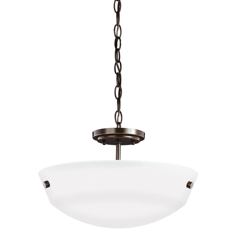 0FA85F524F494835B5BA27518172621F Bronze Kerrville Two Light Semi-Flush Convertible Pendant, Yes, Bronze