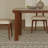 Ash wood solid wood rectangular dining table set-111020070