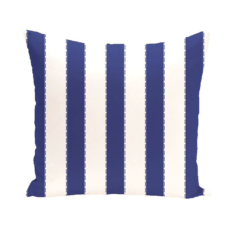 Housse de coussin et insert Stripe A Balance, H 18 po x l 18 po, Bleu royal