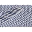 Tapis ivoire / bleu marine en coton tissé à la main Bester-55741903