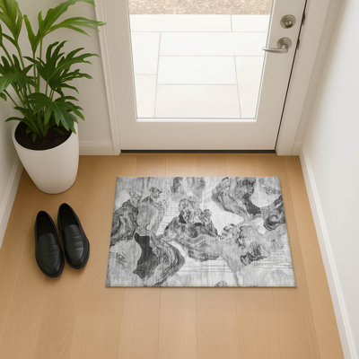 Premium Machine Washable Mehara AMF1691 Abstract Rug