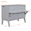 Lit escamotable multifonctionnel double avec connectivité USB, bois de pin massif, design moderne, idéal pour les solutions peu encombrantes