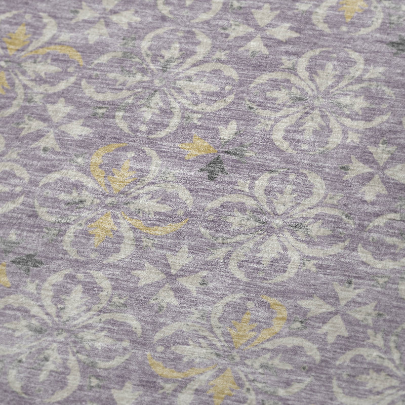 Jeté floral Sherpa ASB930 Addison, Lavande