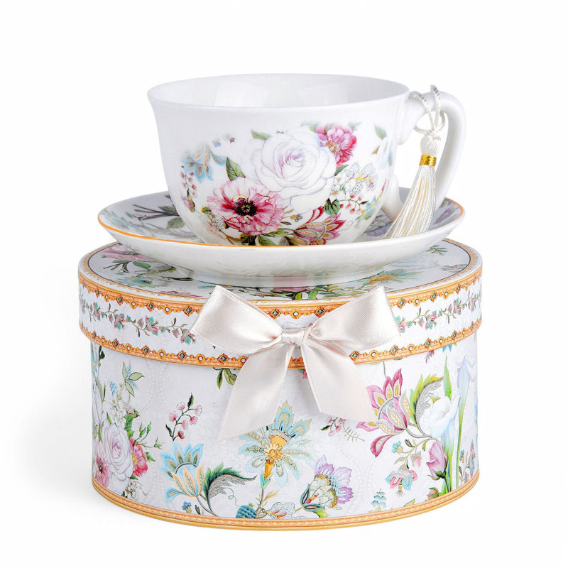 Tasse à thé / café avec soucoupe Dream Garden