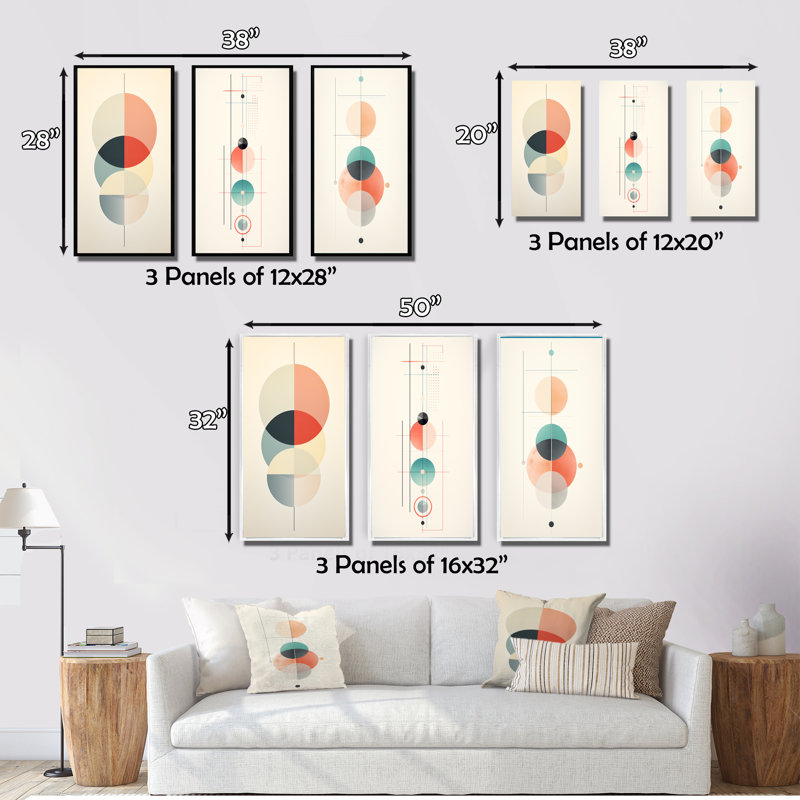«Obsequious Traditions Retro Pink Illustration I», 3 pièces, Cadre flottant blanc, H 40 po x l 60 po