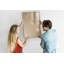 Magnetic Memo Board Whiteboard - 60 x 90 cm - With Marker and Magnets - Abstract light