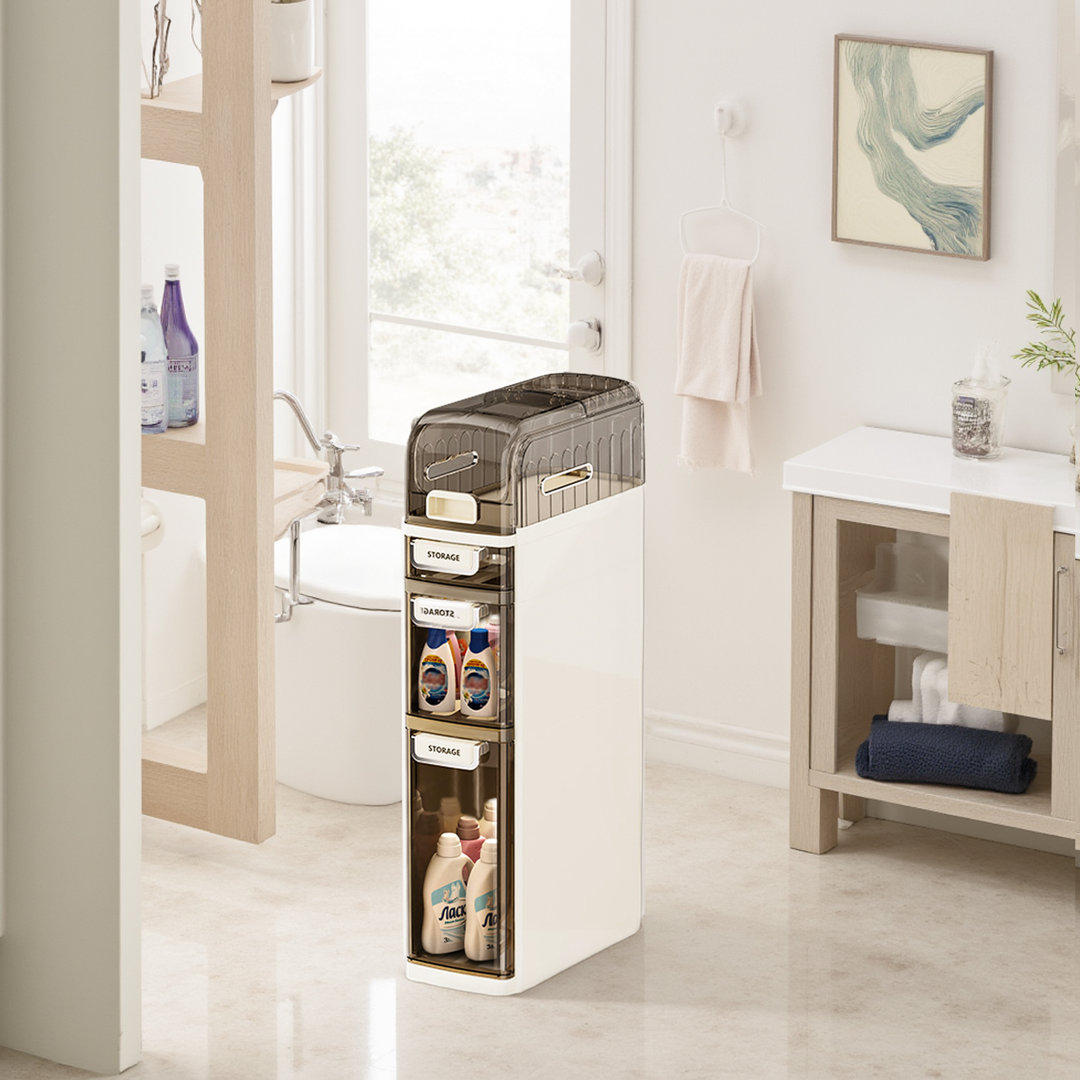 Plastic Single Storage Cabinet ( 78cm H x 18cm W x 41cm D)