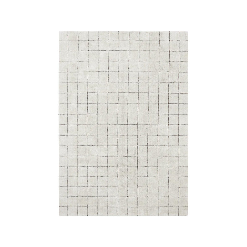 Tapis rectangulaire en coton tissé à la main Little Chefs, Rectangle 4 pi x 5 pi 3 po