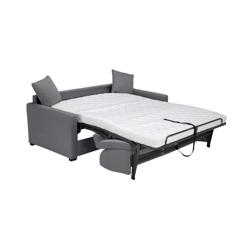 Canapé-lit en tissu de qualité supérieure Adalise, Tissu DuraTex performance anthracite