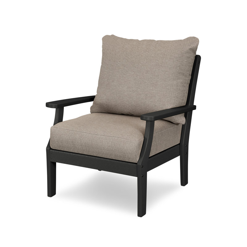 Fauteuil Braxton, Granit, Noir