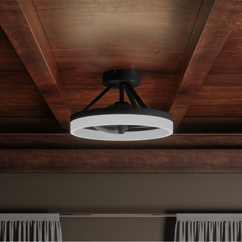 Halmstad 14 " Ceiling Fan with LED Lights with Light Kit
