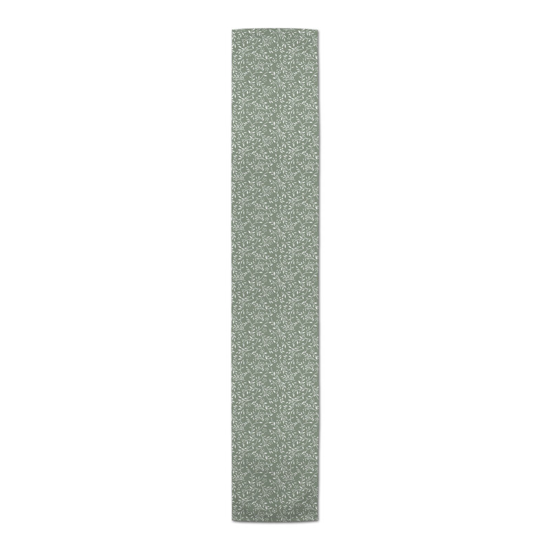 Chemin de table Danazia, P 16 po x L 72 po, Vert