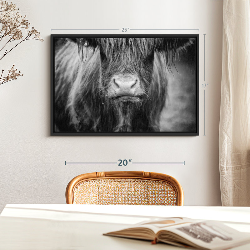 Animal "Vache Highland", H 25 po x l 17 po