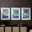 Island Dusk - reproduction sur mesure encadrée de qualité supérieure - 3 pièces-982884371