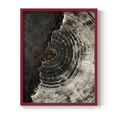 Série ABSTRACT CXCIV - Impression encadrée de qualité supérieure - Prêt à être accroché - Aucun clou requis