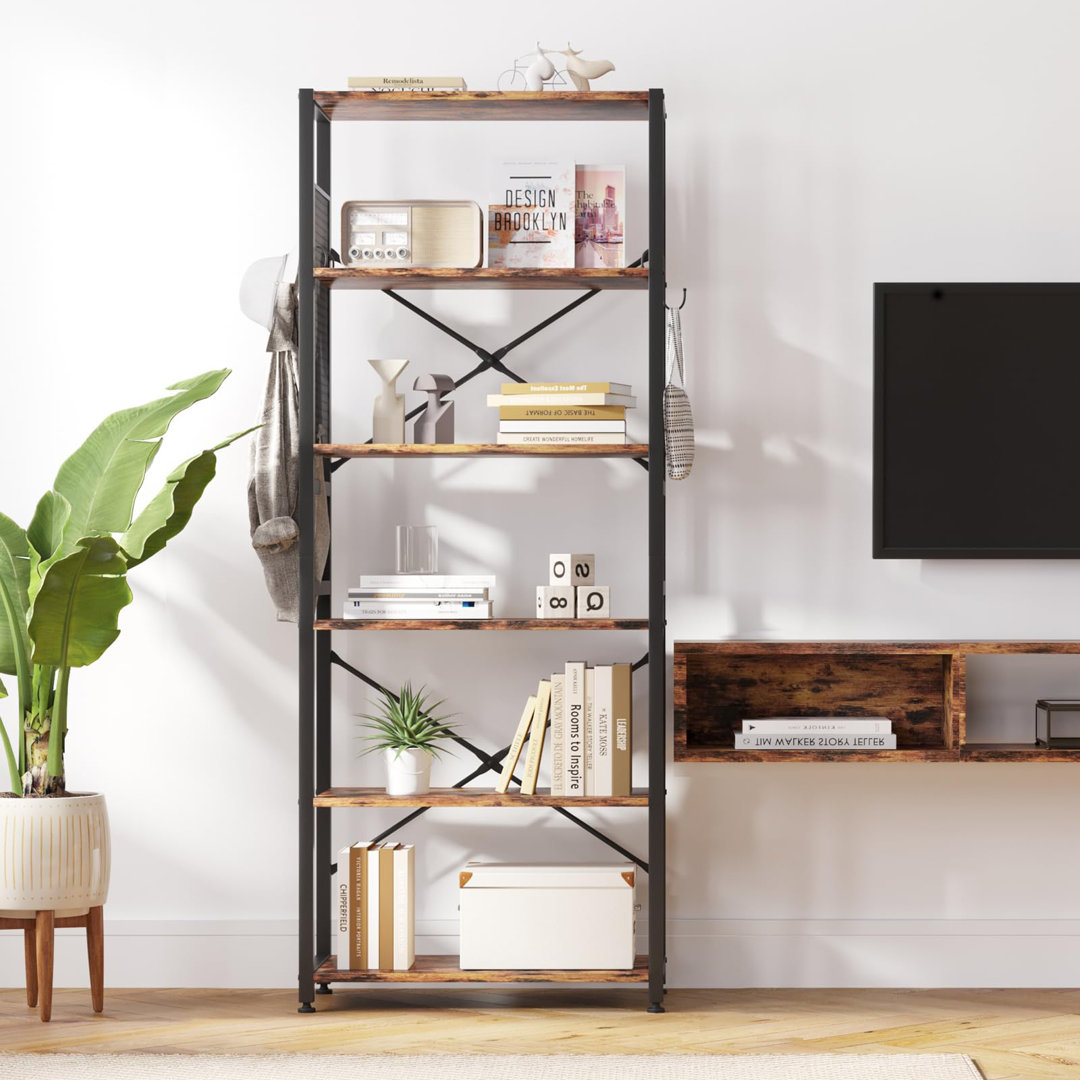 Etagere-Bücherregal Rundelle 151,38 cm x 59,94 cm