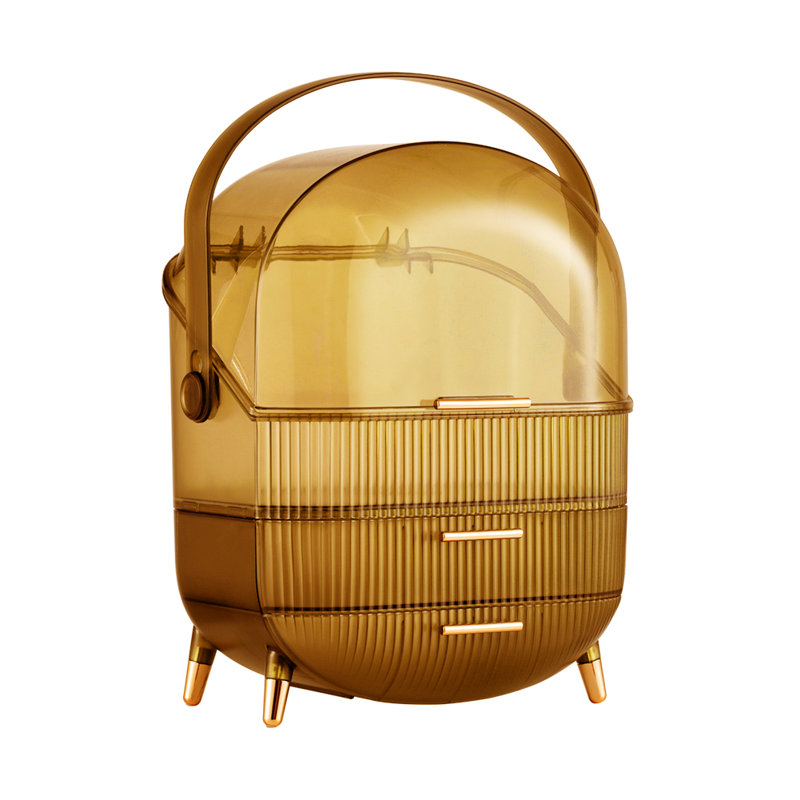 Angeligue Acrylic Makeup Organiser, Yellow
