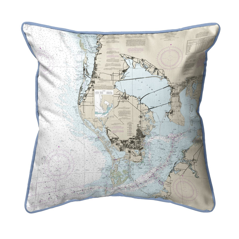 Coussin extérieur Tampa Bay FL, 16 po x 20 po