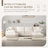 Chenille Modular Cloud Couch with Deep Wide Seating and Movable Ottomans-1350274081