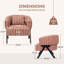Chaise avec accoudoirs en tissu d'ameublement Mid-Century-1184716944-1184716945