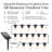 Ambience Pro 48 ft. Solar Outdoor Patio LED String Lights with 15 Spiral Filament Edison Bulbs, Remote Control, Weatherproof-129874437