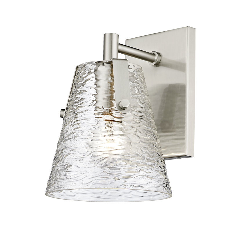 Groner Armed Sconce, Brushed Nickel