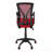 Office Chair, Adjustable Height, Swivel, Ergonomic, Armrests, Computer Desk, Work, Red Mesh, Black Metal, Contemporary, Modern
