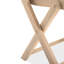 Chaise de patio pliante en bois massif (ensemble de 2)-129100998