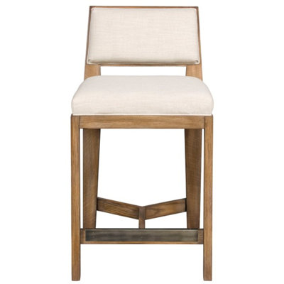 Scoville By Thom Filicia Upholstered Counter Stool with Solid Wood Frame