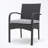Wicker Armchair set of 2 with soft seat cushion