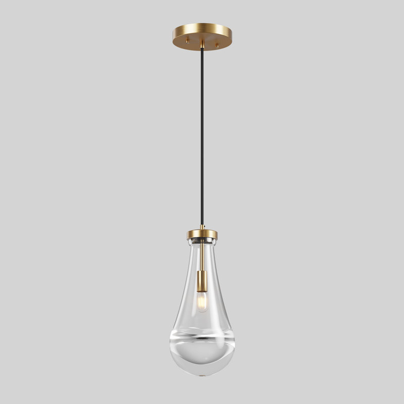 Modern Raindrop Pendant Lights, Gold