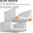 Stackable Plastic Storage Basket 4-Pack for Clothes and Blankets Organization