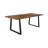 Hatherleigh Solid Wood Top Metal Base Dining Table