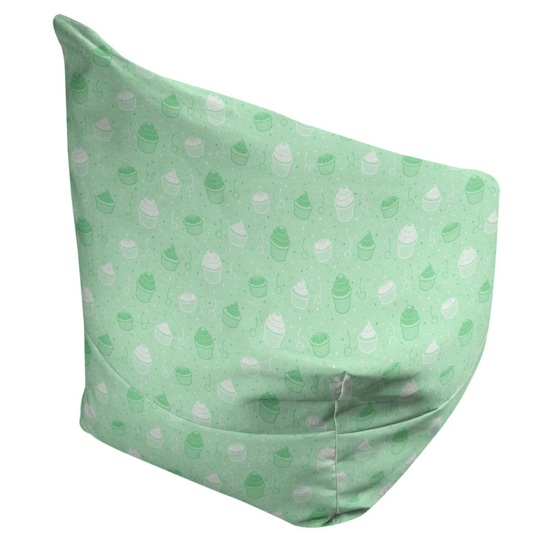 Petite chaise à sacs à billes & Leffel, H 120 po x l 2 po x P 60 po, Rembourrage poly, Vert / blanc